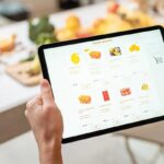 iPad grocery shopping